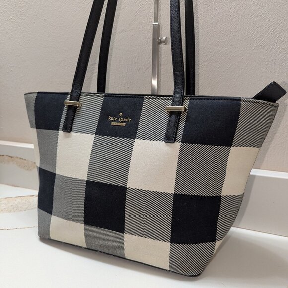 Kate Spade Mini Harmony Cedar Street Plaid Tote. - Picture 2 of 8